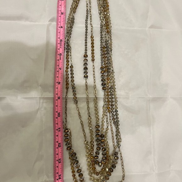 LOFT  Multistrand Crystal Necklace - Picture 8 of 8